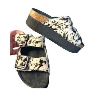 Topshop Cowhide Women’s Sandals Size 6 (37)